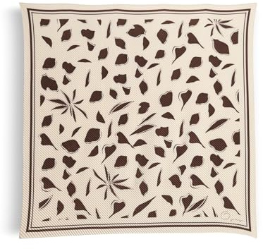 OPUS Damen Tuch | Plissiertes Satintuch mit floralem Print natural glaze, 0