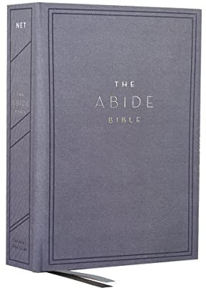 NET, Abide Bible, Cloth over Board, Blue, Comfort Print: Holy Bible