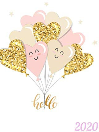 Garten Kalender 2020 Love Ballons: Aussatzeiten nach dem Mond als Tabelle enthalten, Taschenbuchformat, Buchkalender, Tagesplaner, Tag für Tag stündliche Aufteilung, Termine und Dankbarkeit für etc.
