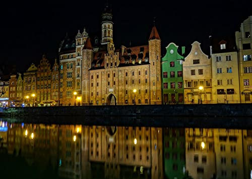 hansepuzzle 13812 - Danzig Puzzle 260 Teile | Reisen Puzzle mit hochwertiger Puzzle Aufbewahrung: Kartonbox und wiederverschließbarem Beutel | Puzzle-Maße: 41 x 28,7 cm