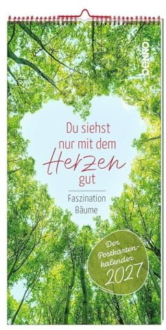 Du siehst nur mit dem Herzen gut 2027: Faszination Bäume - Der Postkartenkalender