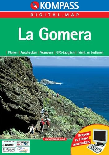 La Gomera: Digital Map mit Kurzführer: Planen, Ausdrucken, Wandern. GPS-tauglich. Mit Höhenprofilen u. Wegpunkten. Für Windows 95/98/2000/NT/XP (KOMPASS Digitale Karten, Band 4231)