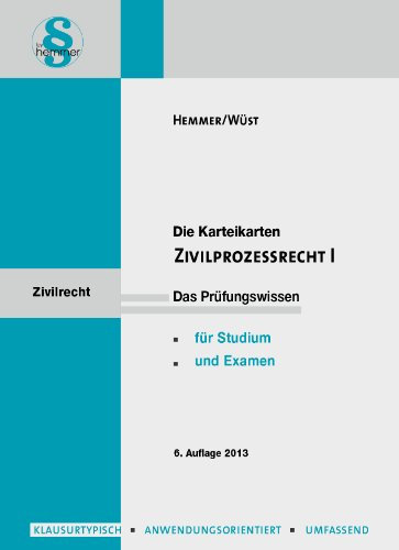Karteikarten ZPO I (Karteikarten - Zivilrecht)