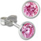 SilberDream Ohrringe 5mm für Damen 925 Silber Ohrstecker Zirkonia rosa SDO5535A Silber Ohrstecker