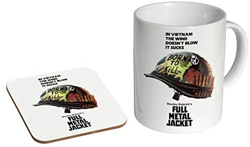 Full Metal Jacket Ceramic Coffee Mug + Coaster Gift Set …