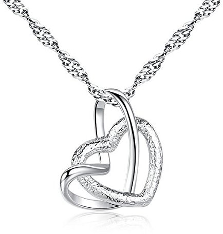 GFYWZ Collana d'Argento 925, da Donna, Ottima qualità (Amare)