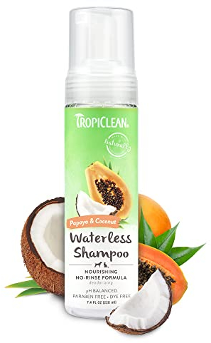 TropiClean Deep Cleaning Waterless Shampoo für Hunde, 220 ml