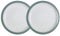 Denby - Lot de 2 petites assiettes bleu azur - Passe au lave-vaisselle et au micro-ondes - 18,5 cm - Assiettes en céramique bleue et blanche - Résistantes aux éclats et aux fissures