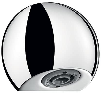 Pomme de douche ROUND inviolable M1/2 pour panneau de 1 à 15 mm laiton chromé Delabie