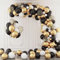 Luftballons Girlande Schwarz Gold Weiß,Aivatoba Ballon Girlande Kit Schwarz Gold Ballons Für Damen Herren Geburtstag Deko,Deko Silvester,Abschluss Halloween Party,Eid Mubarak Ramadan Dekoration