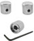 Guyker 3Pcs Guitar Control Knobs for 1/4(6.4mm) Dia. Shaft Pots - Dome Potentiometer Knob Compatible with Fender Telecaster Tele Style Electric Guitar or Precision Bass (Chrome)