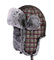 Cozomiz Wintermütze Warme Fliegermütze with Ohrenschützer für Herren Damen Fellmütze Kunstfell Russenmütze Pilotenmütze Hut Trappermütze Uschanka Gingham Lila Large