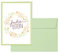 Osterkarten, Grußkartenset „Frohe Ostern“ – 10 Klappkarten im Pastell-Stil mit mintgrünen Umschlägen, Design: Pastell-Kranz