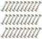 HAOBIN 30 StüCk M6 Furniture Connector Screw Sleeve Screws Furniture Screws With Sleeve Cabinet Connector Connecting Screws Furniture Thread Connecting Screw Befestigungsschrauben Zur MöBelbefestigung
