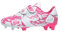 Scarpe da calcio traspiranti Spikes per bambini Scarpe da calcio con tacchetti Ragazzi Ragazze Scarpe da calcio, rosa, 36 EU