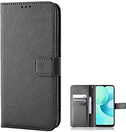 TIANYUE Handyhülle für Nokia 5.4 Hülle, Schutzhülle Handy Lederhülle PU Leder Hülle mit [Kartenfach] [Magnetverschluss] Cover Kompatibel für Nokia 5.4 Ledertasche, Schwarz