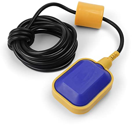 Rectangular Float Switch, DEANKEJI 5M 250V 10A Water Level Sensor, Automatic Liquid Level Indicator, Good Insulation for Pool, Water Tank, Sump Pump