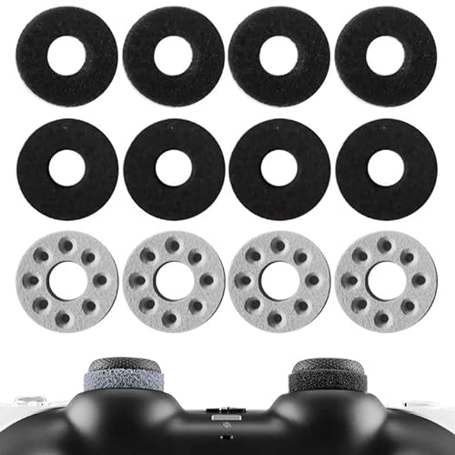 BeisDirect 12 Stück PS5 Präzisionsringe Thumbstick Einstellung Analog Stick Aim Assist Motion für Switch Pro PS4 für XBox One Controller - 3 Farben 3 verschiedene Stärken 4.5cm 5cm