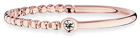 cai Damen Ring 925/- Sterling Silber rotvergoldet Zirkonia rot 360272760RV