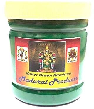 Aashita Creations Original Screwpine Flower Thalampoo Duft Kubera Green KumKum (100 g)