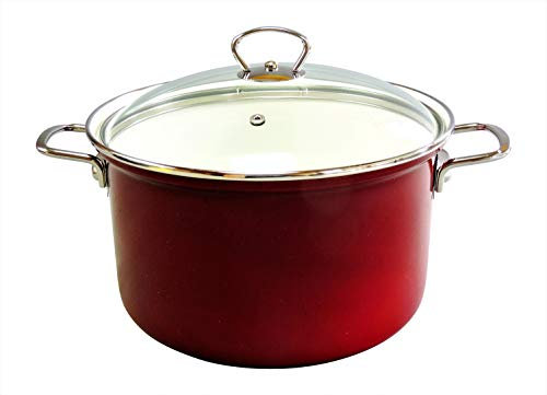 Belis Kochtopf 18cm Eco-Ceramic Bordeauxrot