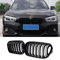HengjiayaoF20 F21 Rejilla Parrillas delanteras de radiador para BMW Serie 1 F20 F21 Parrilla Negro riñones Negra Doble 2015 2016 2017 2018 Negro Brillante(For 1er F20 2015-2018)