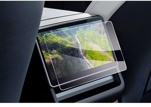 GAFAT Tesla Model Y Juniper 2025 2026/ Model 3 2024 2025 8 Film de Protection d'Écran Arrière, Model 3 Highland Film en Verre pour 8 Touchscreen de Divertissement Arrière, 9H Anti-Rayures