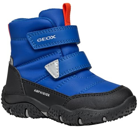 Geox B Baltic Boy B ABX B, Scarpone da Neve, Royal/Orange, 25 EU
