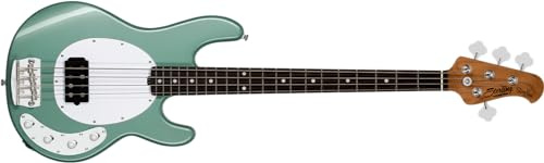 Sterling By Musicman StingRay RAY34 Dorado Green Bass, 4 Saiten