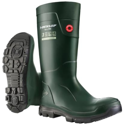 DUNLOP Unisex TerraPRO konstruktionsbåt, grön/svart, 44 EU, Grön svart, 44 EU