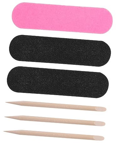 Healvian 200stücke Teiliges Nagelpflege-set Mit Holzstäbchen Und Nagelfeilen Praktische Maniküre-werkzeuge Für Zuhause Und Salon Für Nagelkunst Und Pflege