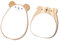 wocpvm Set mit 2 Spiegel kinderzimmer, Tischspiegel Kinder Katze Spiegel Kleiner Schminkspiegel, Niedliche Bärenmotive Holzrahmen-Spiegeln für Schlaf- und Kinderzimmer