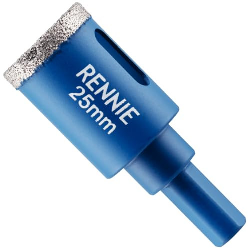 25mm Diamond Hole Saw Drill Bit With Tri Shank For Porcelain Tiles Ceramic Slate Stone Granite Marble Glass. Diamond Core Holesaw/Hole Cutter
