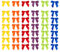 Dooozy 36 Stück 3.5 Satin Schleife, Mini Geschenkschleifen aus Vorgebunden Schleifen Satinband für Geschenk DIY Keks Bonbontüten Weihnachtsbaum Hochzeitsdeko(Regenbogen Farben)