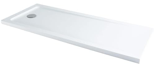 Hydrolux® 1700 x 700 x 45mm White Bathroom Shower Tray for Enclosures Cubicles & Wet Room with Waste, Rectangular