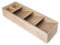 Lacor - 39050 - Organizador Cocina Compact para Cubiertos, Madera de Haya Natural, 5 Compartimentos Individuales, Iconos para Diferenciar los Cubiertos, 39.5x12.2cm