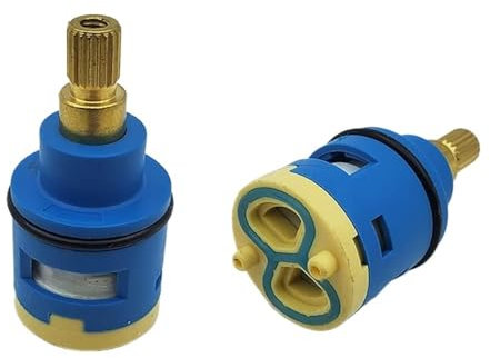 Keramik-Wasserhahn-Kartusche, 25 mm Keramik-Scheibenkartusche, Keramik-Scheibenkartuschenventil, Kunststoff, Badezimmer-Waschbecken, Duschhebel, Mischbatterie, Innenkartusche (25 mm)