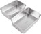 ASelected Paquete de 2 moldes antiadherentes de acero inoxidable para pan de 2 libras, molde rectangular para hornear pan de plátano, pan de carne, lasaña, apto para lavavajillas, 23 x 15 x 6 cm