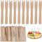 SHSHbuy Pack of 200 Wooden Chips Forks, Bamboo Forks, Fruit Forks, Cocktail Forks, Wooden Cutlery for Parties, Camping, Traveling and Barbecue, 8.5 cm
