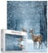 Winterlandschaft 1000 Teile Puzzle für Erwachsene Tier/Tierwelt Hirsch Gemälde Puzzle Nebelwald 1000 Teile Puzzle Spiel Heim Wanddekoration DIY Handwerk Frohe Weihnachten Puzzle Kunst Boho Geschenk
