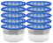 AQS INTERNATIONAL - Interior Dehumidifier 500ML - Pack of 10 - Damp Remover Moisture Absorber Dehumidifiers - Condensation Remover, Mildew, Mould on Home, Wardrobe, Bedroom, Caravan, Office, Garage