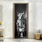 Türsticker 3D Tier Selbstklebend, 2 Stück, PVC, Modern, Vintage, Tür, Wand, Fenster, Fliesen, Spiegel, Kunststoff, Metall, Holz, Keramik, Türtapete Selbstklebend