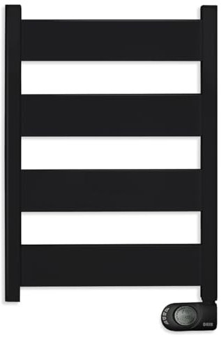 HJM NERIS 500 Toallero eléctrico de Aluminio | secatoallas | 500 W | programable para un Menor Consumo | Función Turbo | Negro