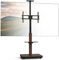 XTRARM Elite Soporte de TV móvil y Regulable en Altura para 40-86 Pulgadas y máx. 60 kg, Soporte inclinable hasta máx. VESA 600x400, con estantes y Enchufe, Nogal, Manual
