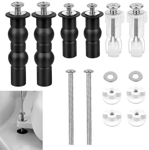 Universale Cerniere Tavoletta WC,Fissaggi WC Sedile,Set di Fissaggio Viti per Sedile WC