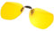 Polarisierte Nachtfahrbrille Clip Für Brillenträger, Gelbe HD Polarisierte Gläser Ultraleicht Night Vision Goggles Brillenträger Clip Reduziert Blendung Für Autofahren Bei Nacht Regen Nebel