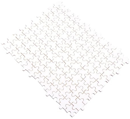1000 Stück Weißes Holz Puzzleteil, Leeres Puzzle zum Gestalten | Selbstgemacht Transferpuzzle, Beidseitig Bedruckbar, Halloween Mottoparty, Passend für Favors und Platzdeko