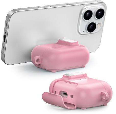 ORICO Custodia per AirPods 3ª Generazione con Supporto, Ricarica MagSafe e Coperchio Magnetico, Potente Protezione Anti-caduta, Rosa-CP33