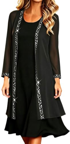 Keepink Sparkly Cardigans for Women UK Glittering Sequin Mesh Evening Jacket Shimmer Glitter Open Front Outerwear Coat Casual Sparkling Long Sleeve Cover-Up for Parties Cocktail