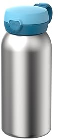 Mepal - Isolierflasche mit Klappdeckel Campus - Deckel springt per Knopfdruck auf - Hält Getränke auf Temperatur - Trinkflasche Kinder Kohlensäure Geeignet - Auslaufsicher - 500 ml - Cool blue